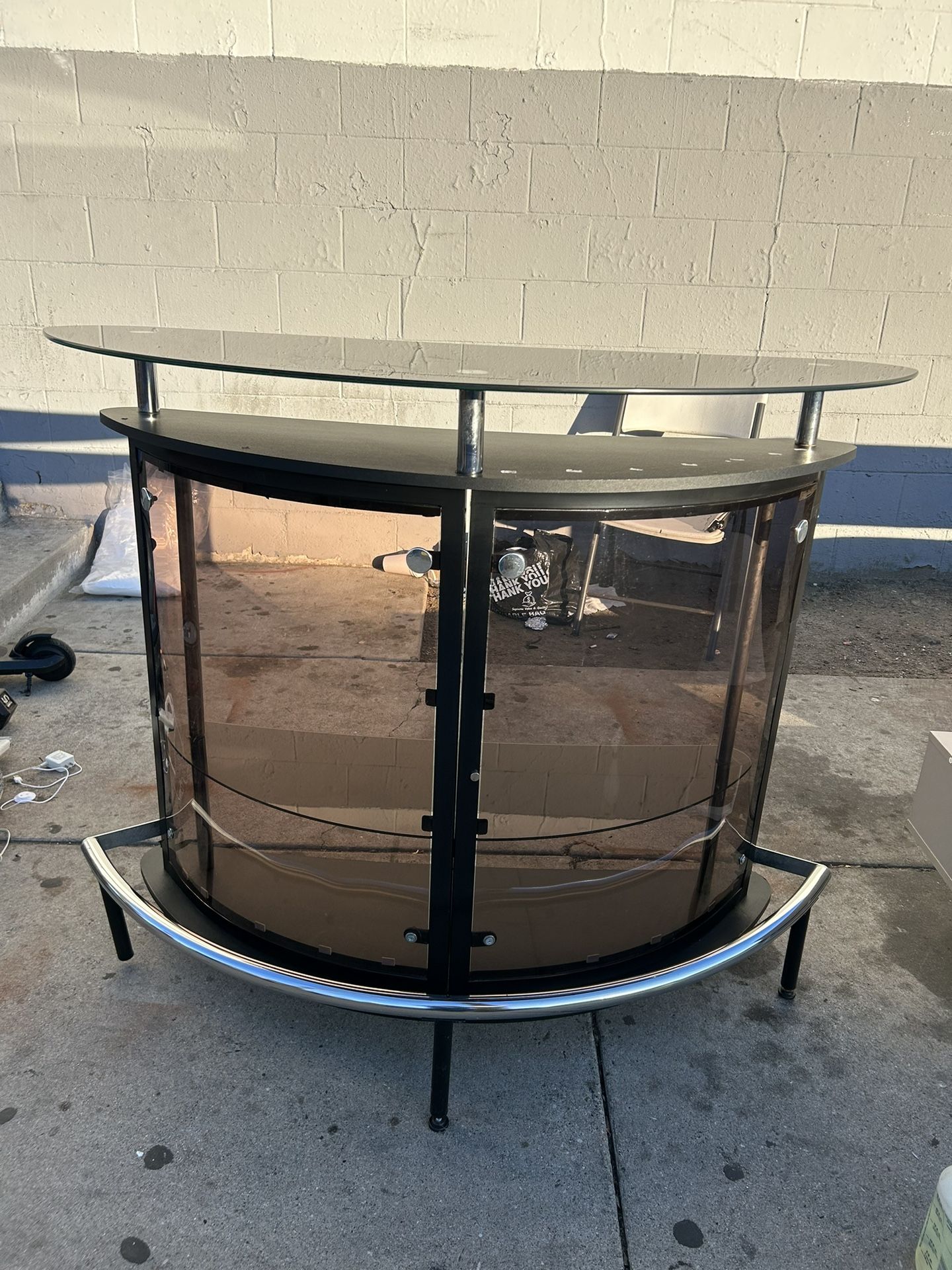 Chichica Bar Table With Wine Storage by Wade Logan