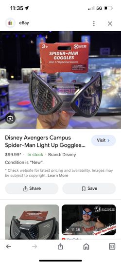 Spider Man Mask Glasses With Lights