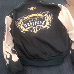 Orange County Chopper jacket in perfect condition. AlsoLeather vest and biker shirts.