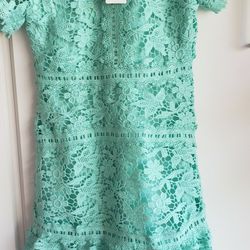 Aqua BLUE MESH DRESS