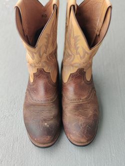 Ariat ATS Pro Western Cowboy Boots Men’s Size 8D Brown/Tan Leather