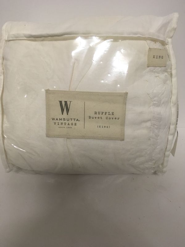 Wamsutta King Ruffle Duvet Cover For Sale In Knightdale Nc Offerup