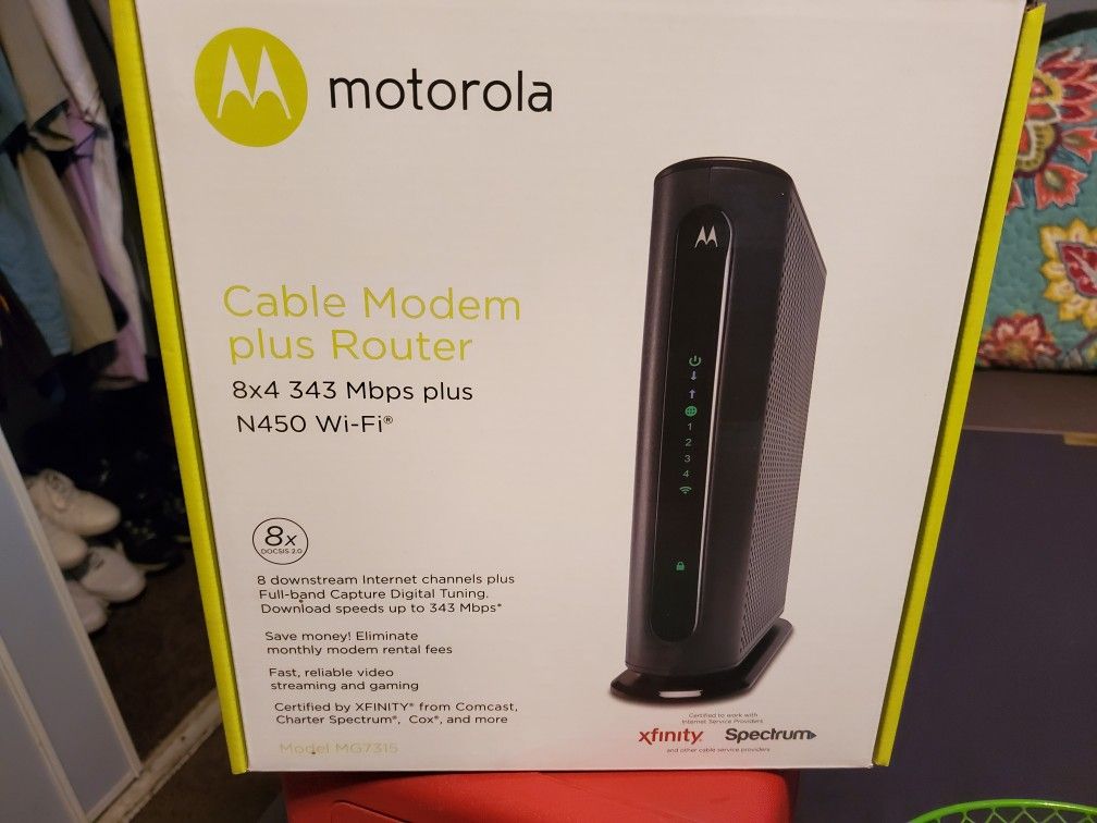 Motorola router modem combo.