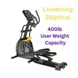LiveStrong Used Elliptical with power incline in perfect condition ready for used