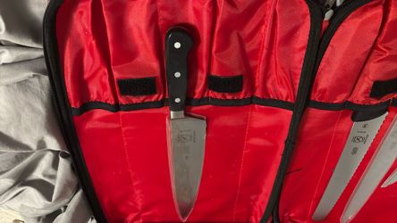 5 piece Mercer knife set with case