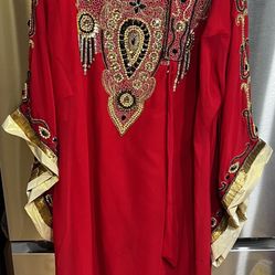 Embellished Kaftan Dress