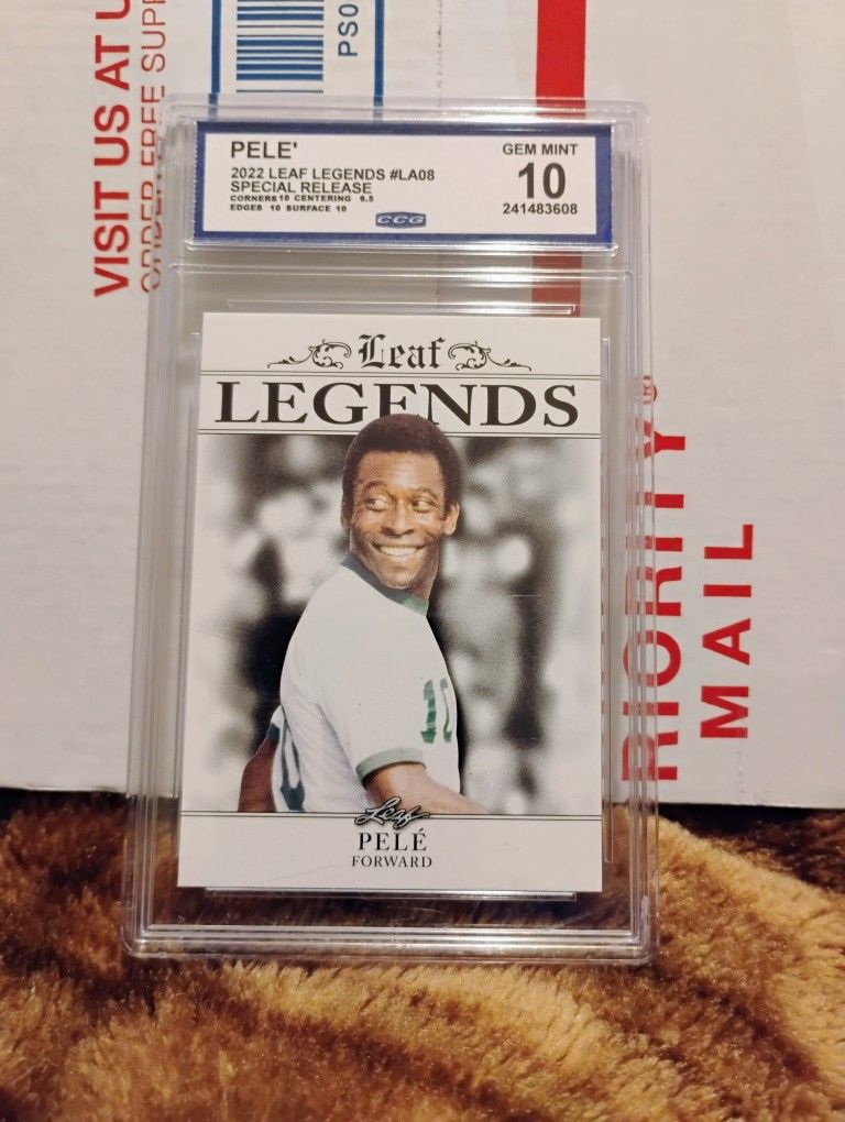 2022 LEAF LEGENDS  PELE'  SPECIAL RELEASE  CCG CERTIFIED GEM MINT 10