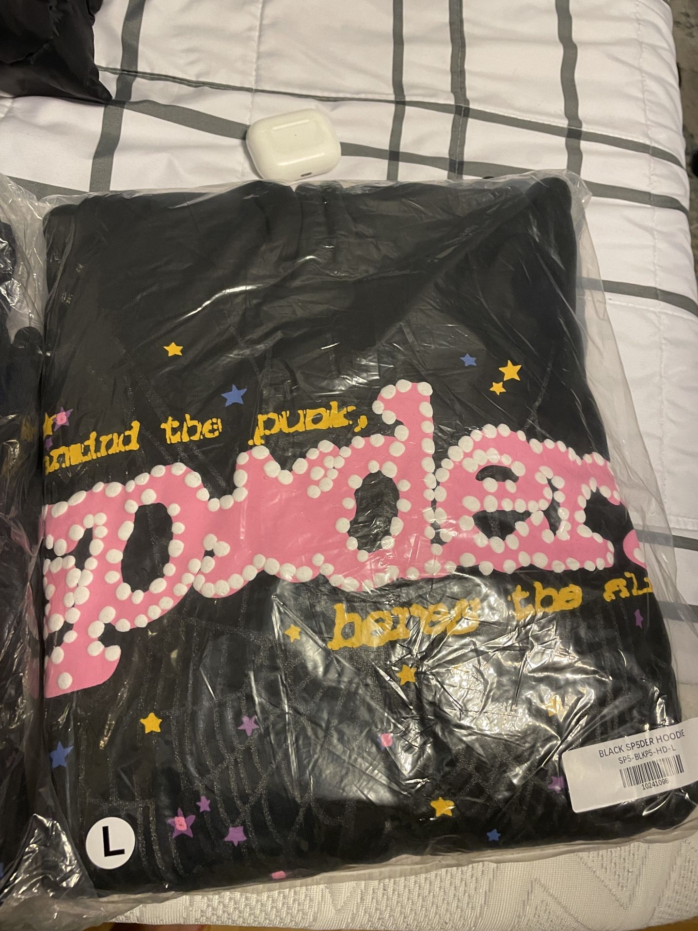 Black V2 Sp5der Hoodie 