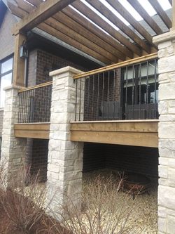 Guard rails Wrought iron power coat