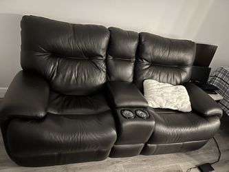 Black Reclining Couch And Chair
