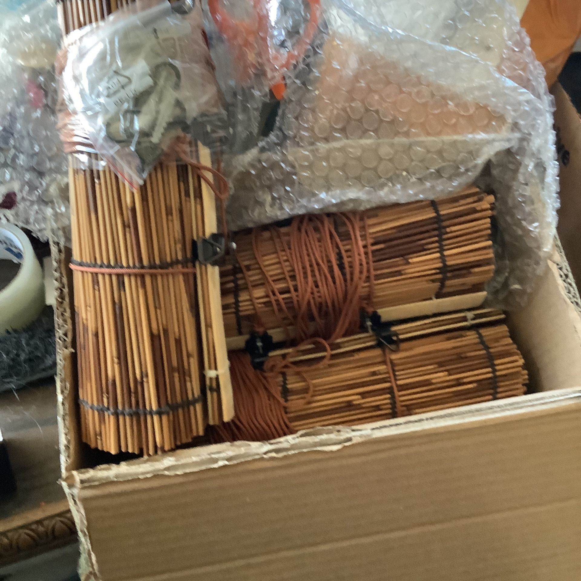 BRAND NEW BAMBOO SHADE. THREE ROLL. S. FOR 15.00