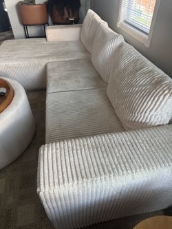 Corduroy sectional