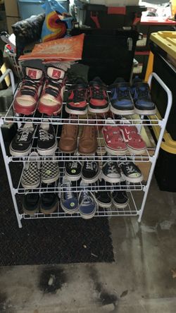Rack of boys shoes (Kids)