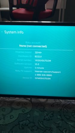 Hisense LED LCD TV -w/original remote- open box