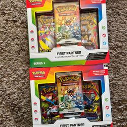 Pokemon First Partner Illustration Collection Series 1 - 2 Boxes