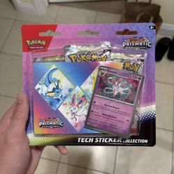 Pokemon TCG Scarlet Violet Prismatic Evolutions Tech Sticker Collection Sylveon