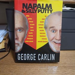 George Carlin Hardback Book "Napalm & Silly Putty" Autographed 2001