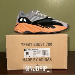 Yeezy Boost 700 Wash Orange  Size 8.5