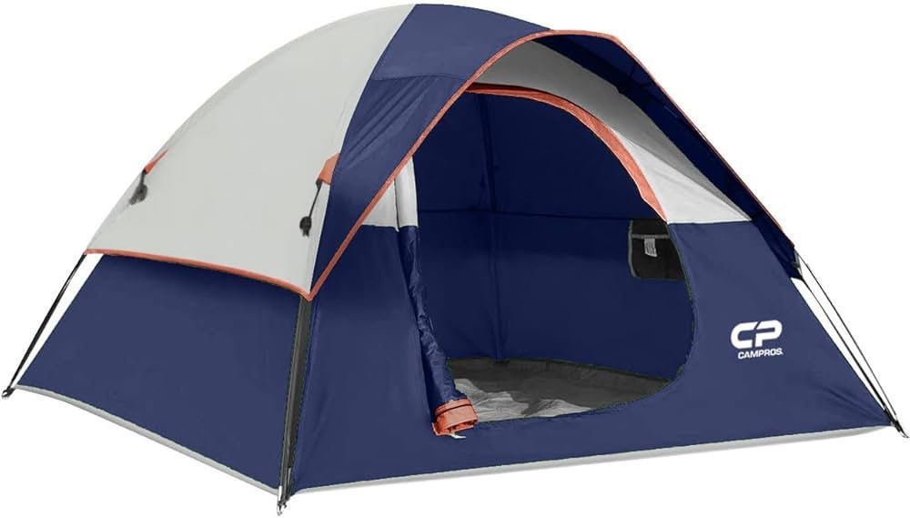 CAMPROS CP 3 Person Tent - Dome Tents for Camping, Waterproof Windproof Backpacking Tent, Easy Set up Small Lightweight Tents, for All Seasons Hiking 