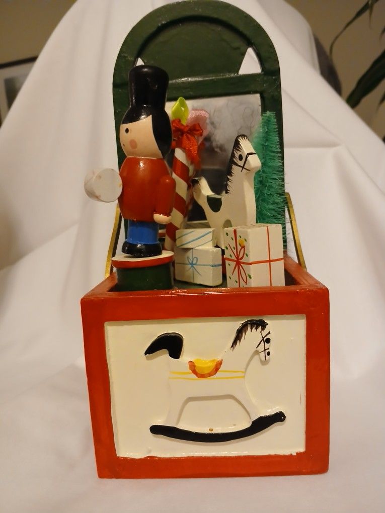 Hand Painted Wooden Music Box