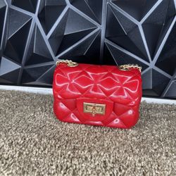 Y2K Style Mini Red Chain Bag