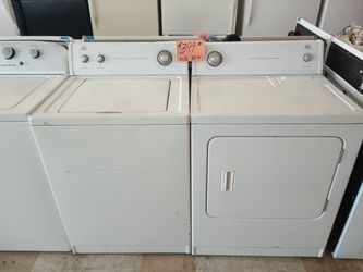 Roper Washer and Dryer set white super size heavy duty works great excellent . Warranty . Delivery available . 2203 Fowler st. Ft. Myers 33901
