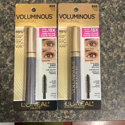 L’Oréal Voluminous Original Mascara (Black Noir)-2 Items!($17.96+ Value)