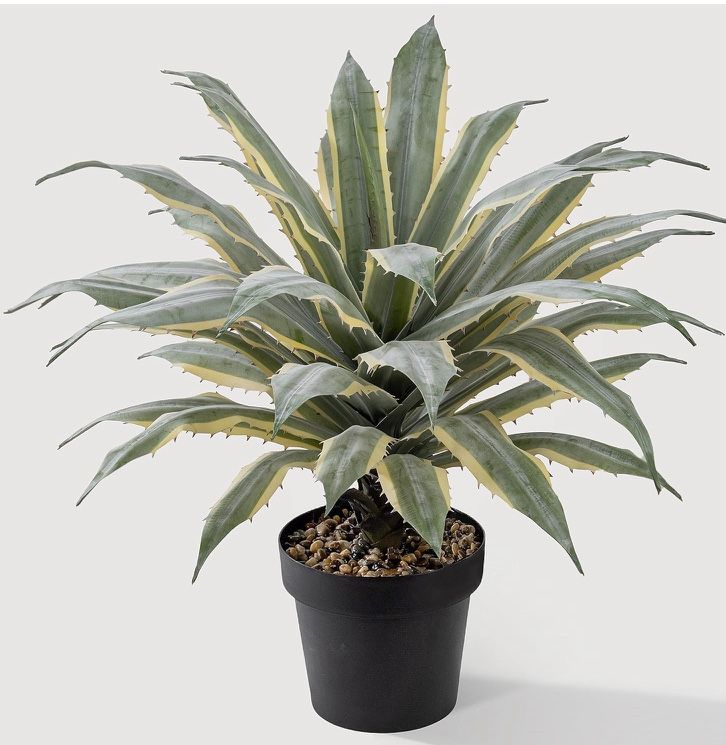 32 Inch Tall Large Faux Agave Plant