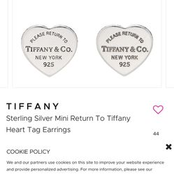 Used Tiffany Ear Rings 