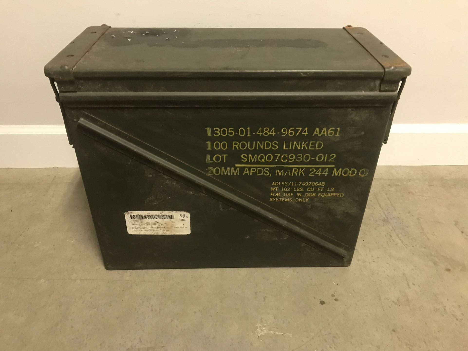 20 MM Ammo Can Seals Good