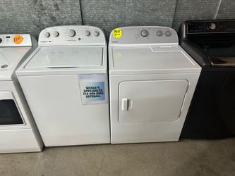 Whirlpool washer and gas dryer