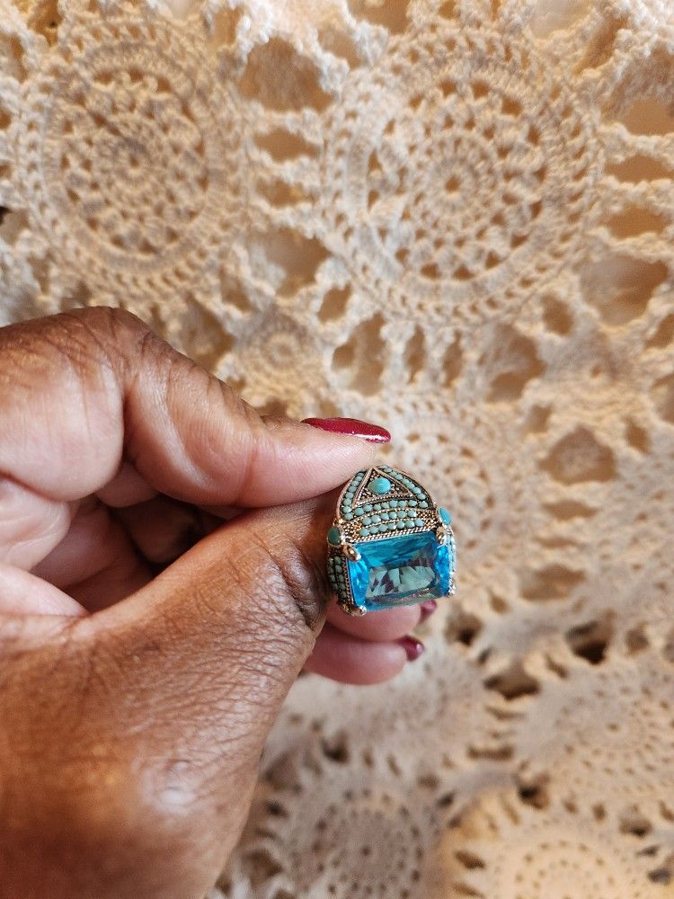 Silver, Ice Blue and Turquoise