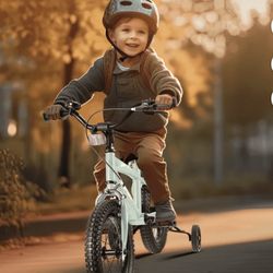 14” Children’s Bike In Mint Gray 