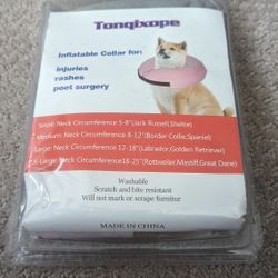 New In Package Size M Tonqixope Inflatable Dog Collar Grey Make Offer