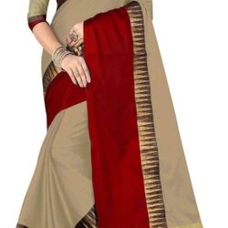 Beautiful Saree With Stiched Blouse 