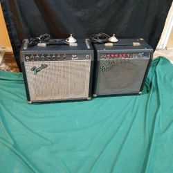Vintage Fender guitar amplifiers