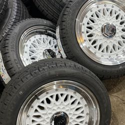 15” NEW RIMS NEW TIRES 