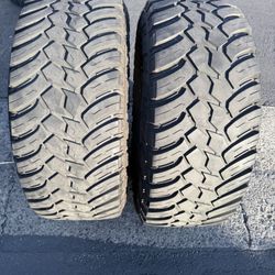 (2) 35x12.50R18 Mud Terrain Tires 