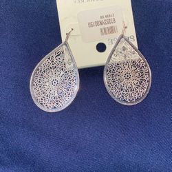 **New** Silver Designed Earrings