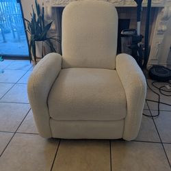 White Rocking Recliner 