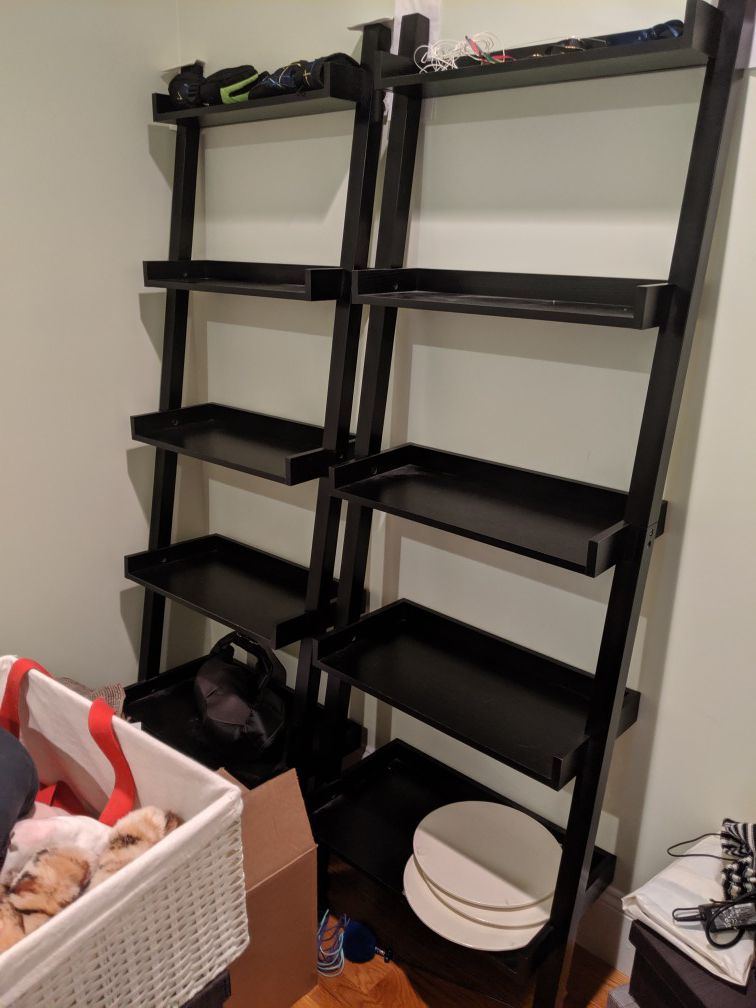 Ladder shelf, book shelf