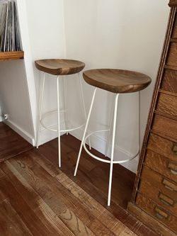 West Elm Alden bar stool set of 2