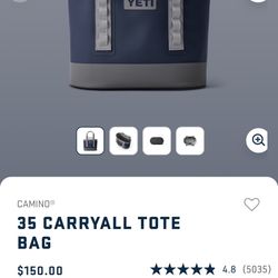 YETI CARRYALL TOTE BAG Cooler Brand New