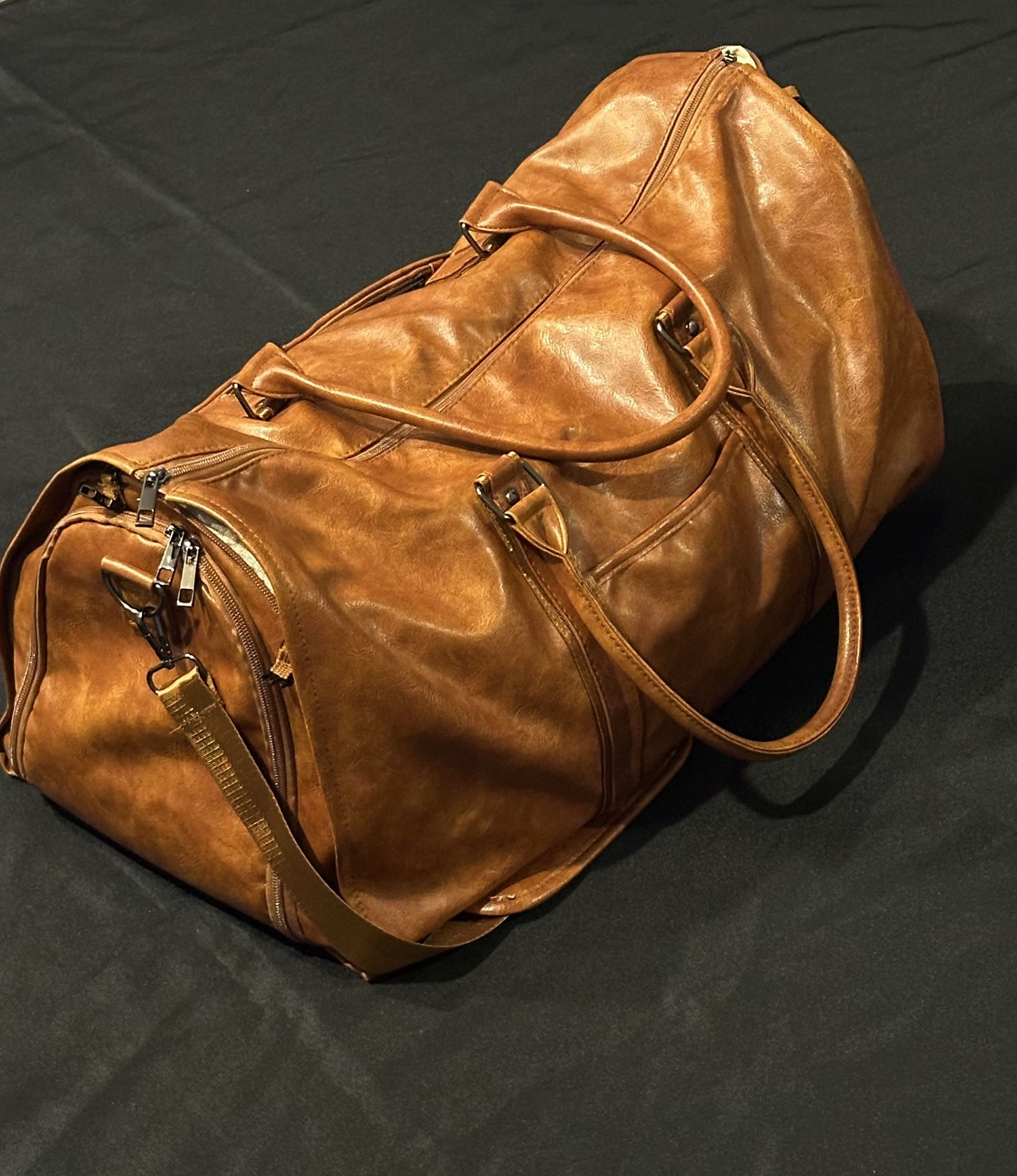 Brand New! Culture Tumbler Leather Travel Duffle Bag