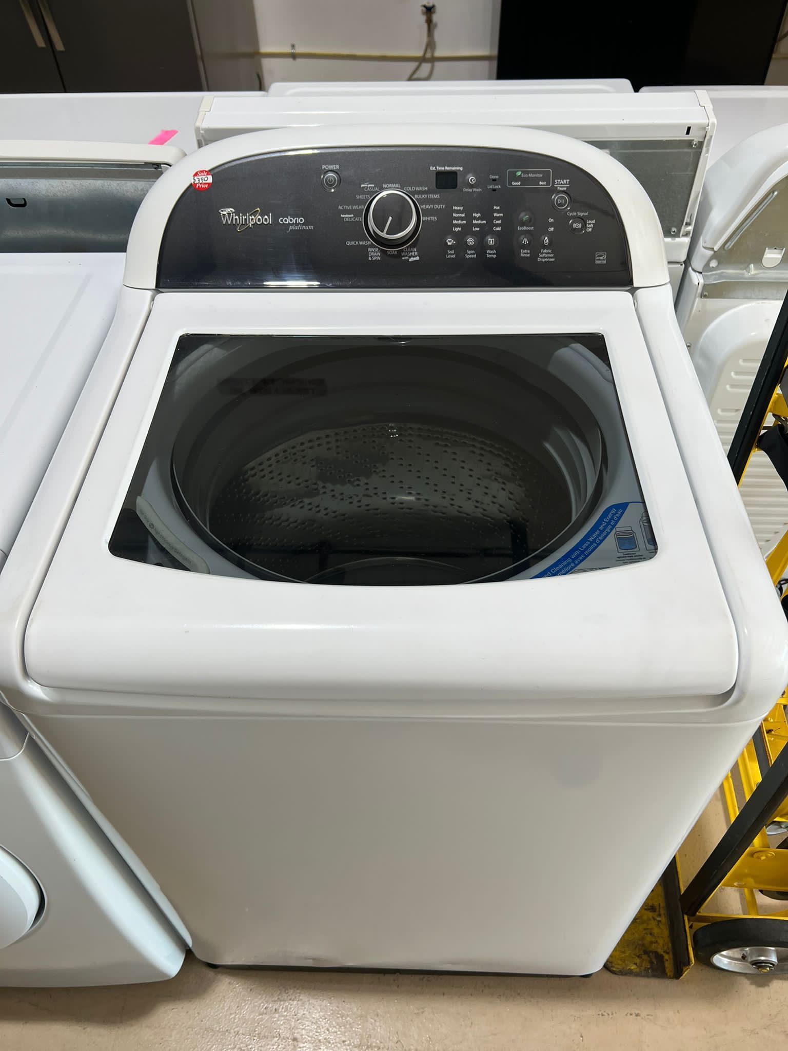 Whirlpool Cabrio Washer Glass Top