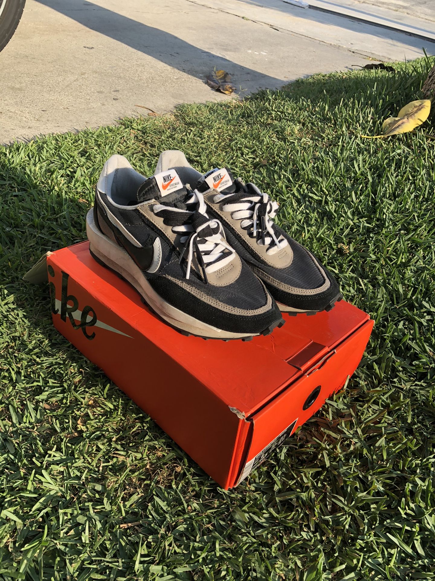 Nike Sacai Waffle Black Size 9