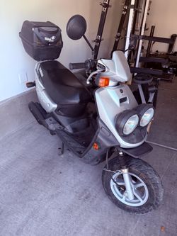 Yamaha Scooter with Rear Storage Case