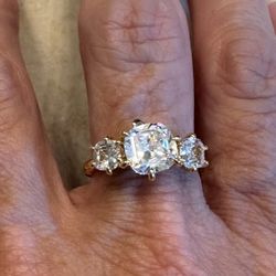 New CZ gold filled wedding ring size 9