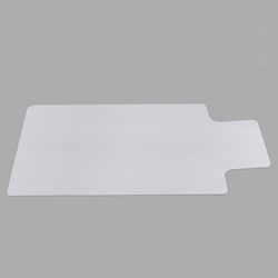 48" × 36" Clear PVC Office Desk Chair Mat for Hardwood Floors with Lip