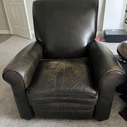 Two Leather Reclining Chairs 